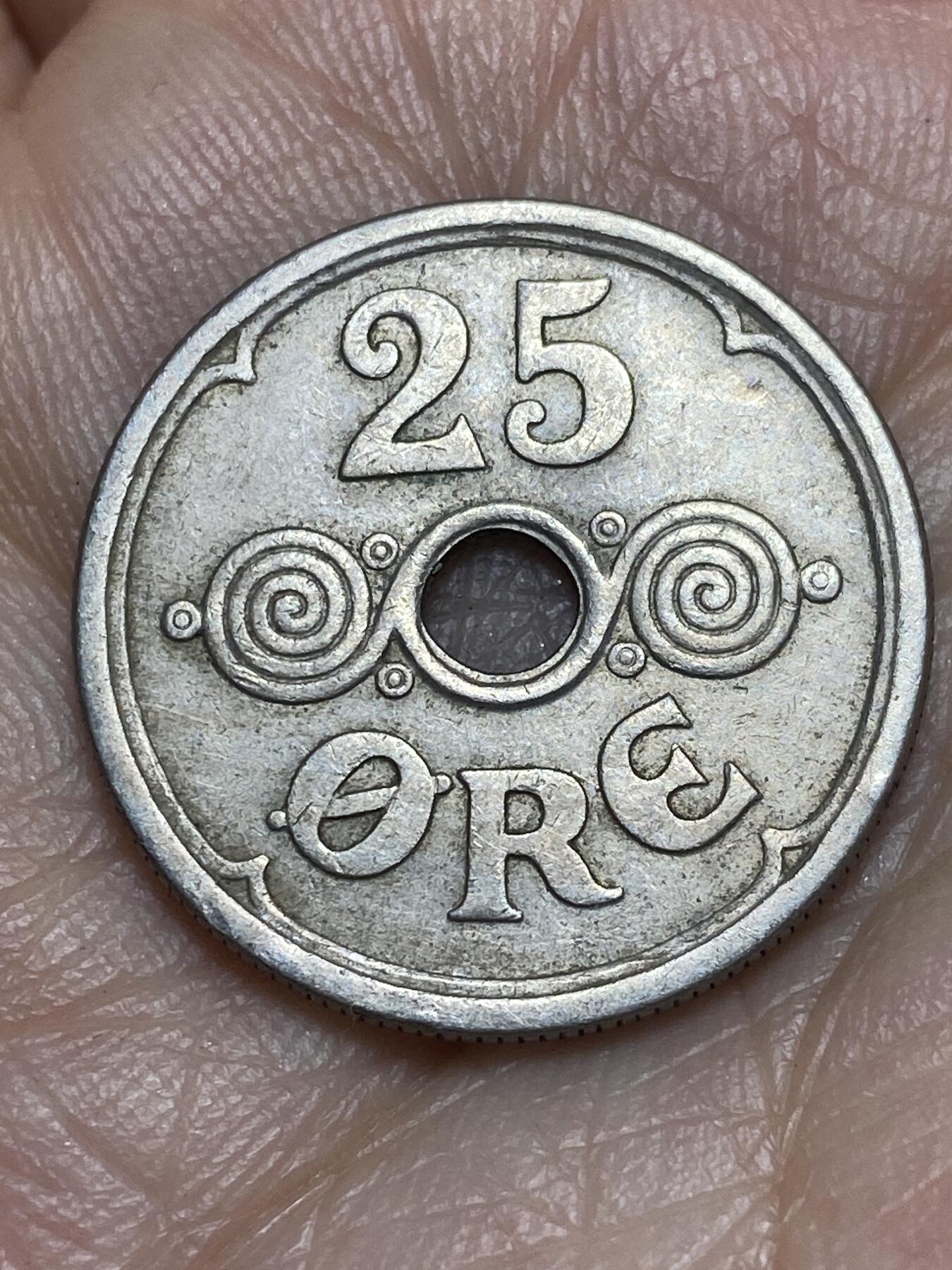 2026年第九场(总第一百七十八场）外国好品散币场(免佣金) 丹麦🇩🇰1926年25欧尔(克里斯蒂安十世第四版，HCN; GJ版，关门年仅发行3年)