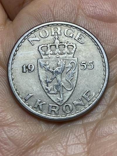 2026年第九场(总第一百七十八场）外国好品散币场(免佣金) - 挪威🇳🇴1955年1克朗(哈康七世第四版)