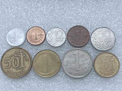 第一海外回流一元起拍收藏 散集专场  第293期 - 芬兰硬币 9枚