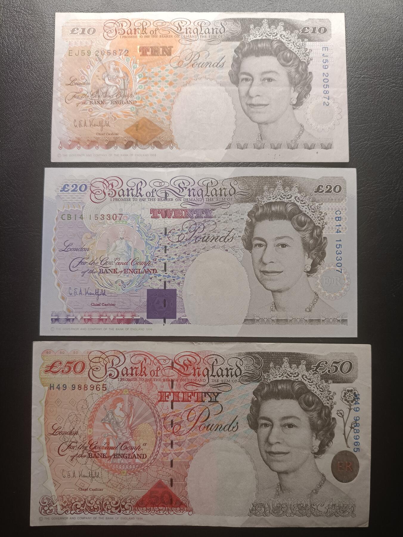 2026一月第三期，总213期 英格兰套钞批量三张流通品相