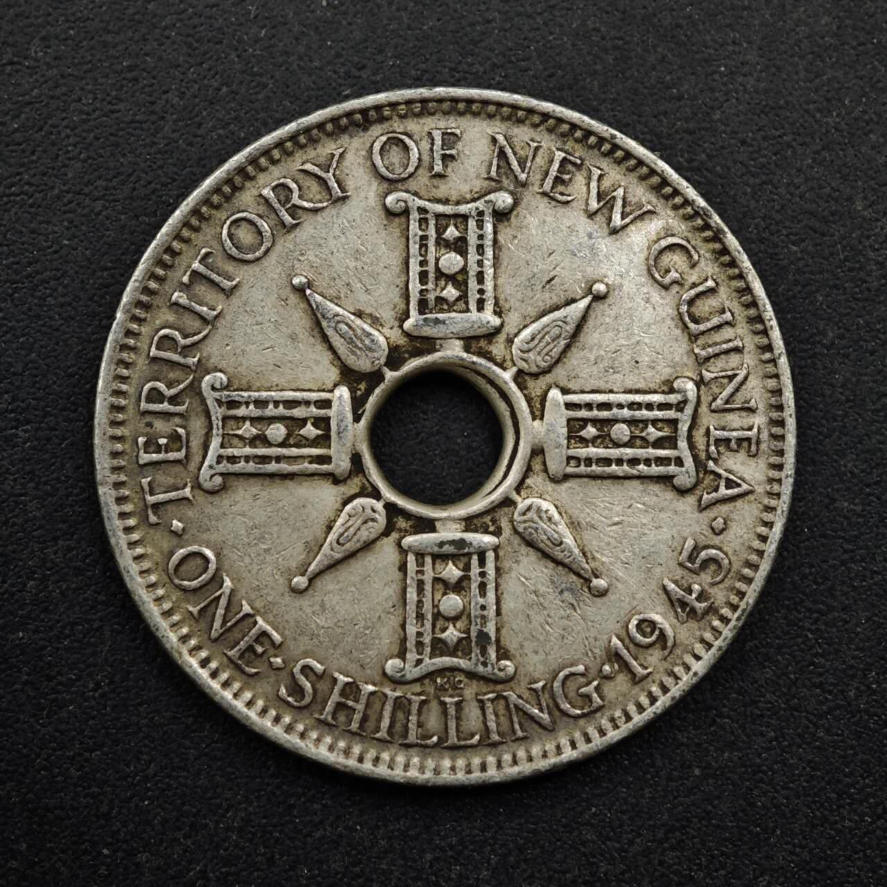 【淘币小摊】实时拍第八百四十九拍   散币银币场   满百包邮可预留二周 每周一统一发货   英属几内亚1945年1先令银币