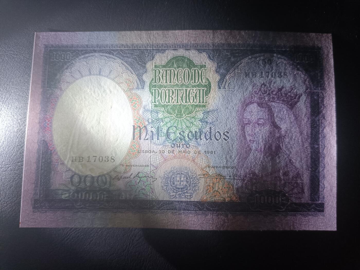 2026一月第三期，总213期 葡萄牙1961年1000艾斯库多AUNC，确立葡英同盟，重视海外利益的兰开斯特的菲利帕王后，少见早期品种