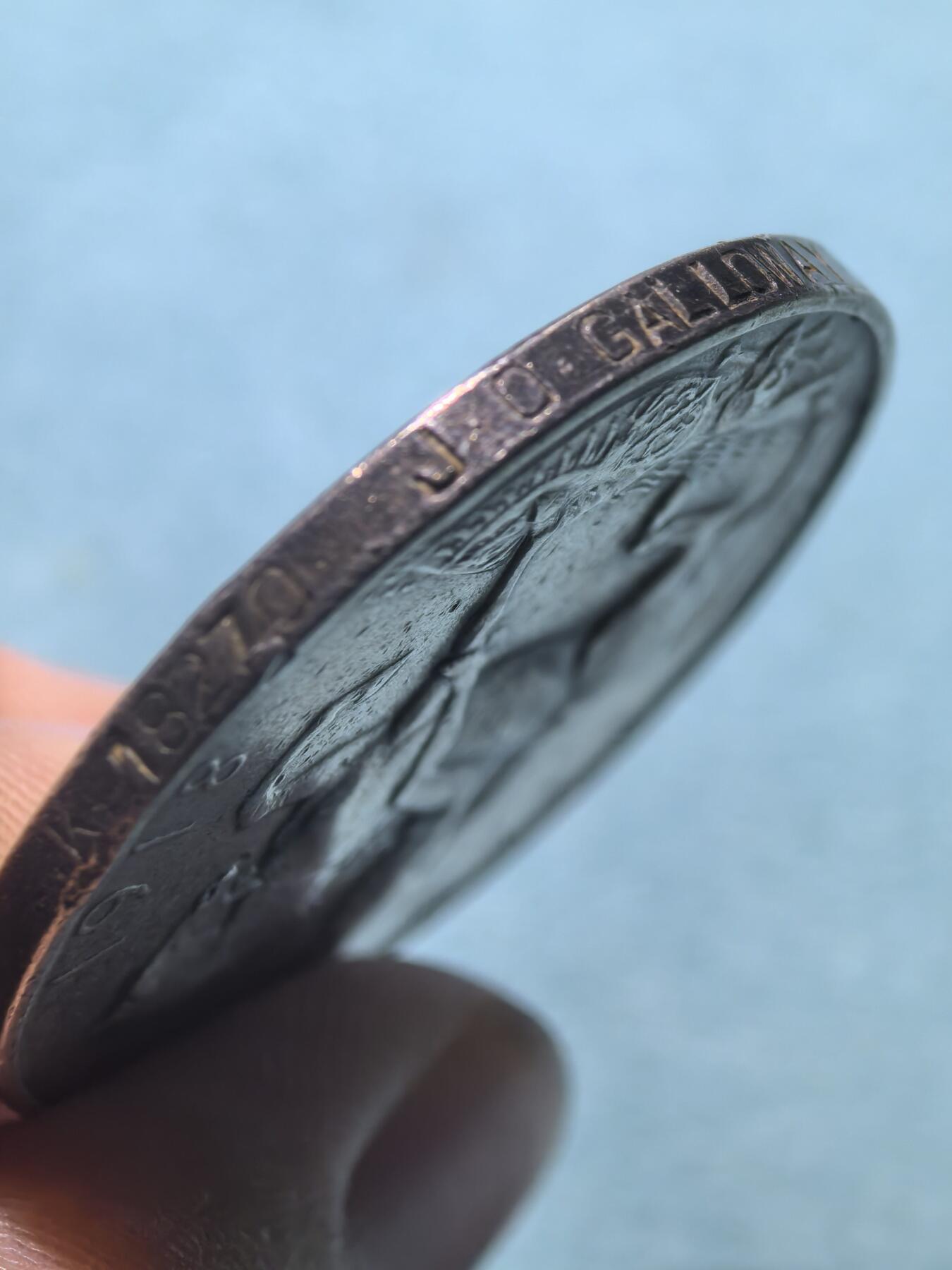 盛世勋华——号角文化勋章邮票专场拍卖第299期 英国一战战争奖章 银制 重1盎司925银 原绶带带边铭，重33克925银，银价500+