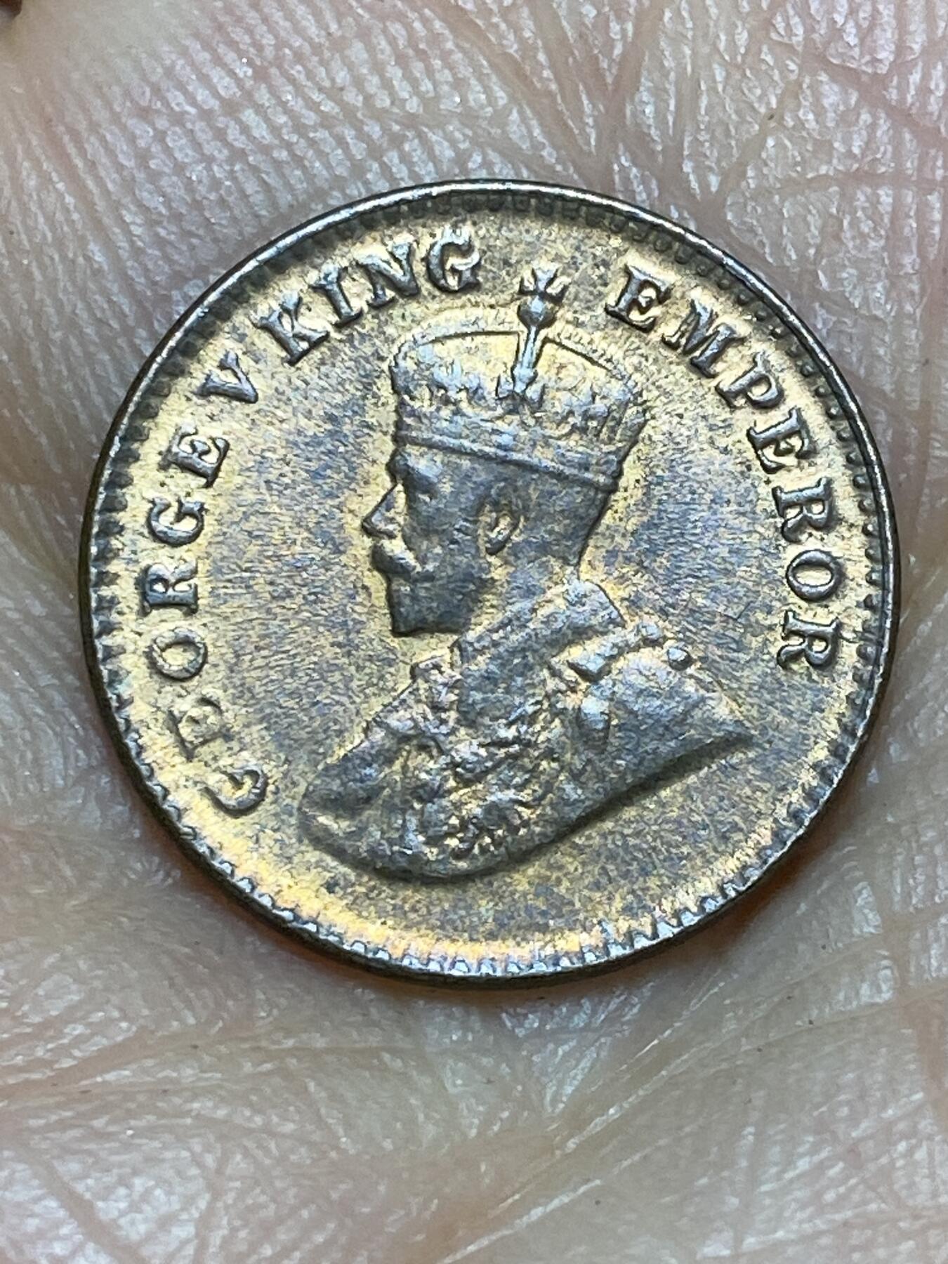 2026年第九场(总第一百七十八场）外国好品散币场(免佣金) 带光好品–英属印度1920年1/12安娜(乔治五世时期，c版加尔各答造)