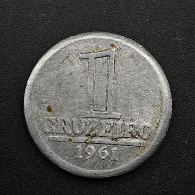 【淘币小摊】实时拍第八百四十九拍   散币银币场   满百包邮可预留二周 每周一统一发货   - 巴西1961年1克鲁塞罗铝币