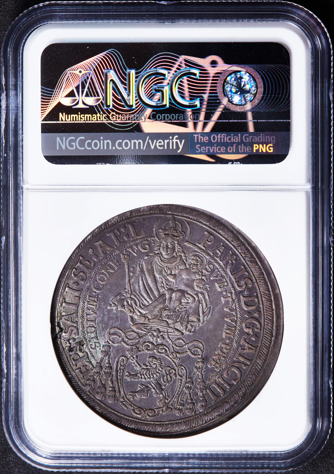 【俄甄集藏】“万象更新、马呈祥瑞”迎新春俄甄精品场-2026年(047)01-21 星期三 晚 19:30 全场包邮 神圣罗马帝国-奥地利萨尔茨堡主教区1632年骑字版1泰勒大银币，NGC AUD，原味五彩酱彩老包浆，味道一流