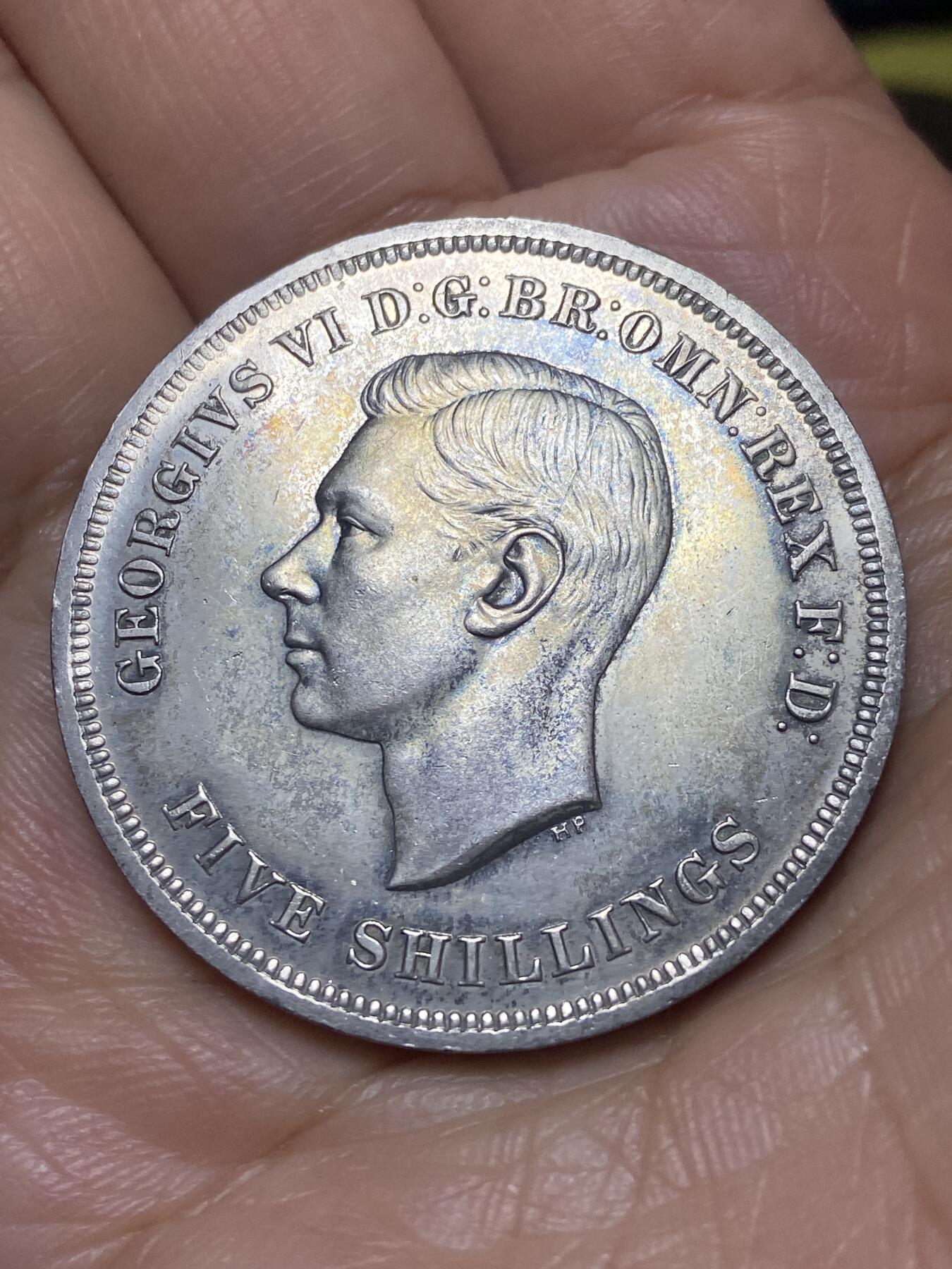 2026年第九场(总第一百七十八场）外国好品散币场(免佣金) 好品–英国🇬🇧1951单年份5先令(乔治六世时期)