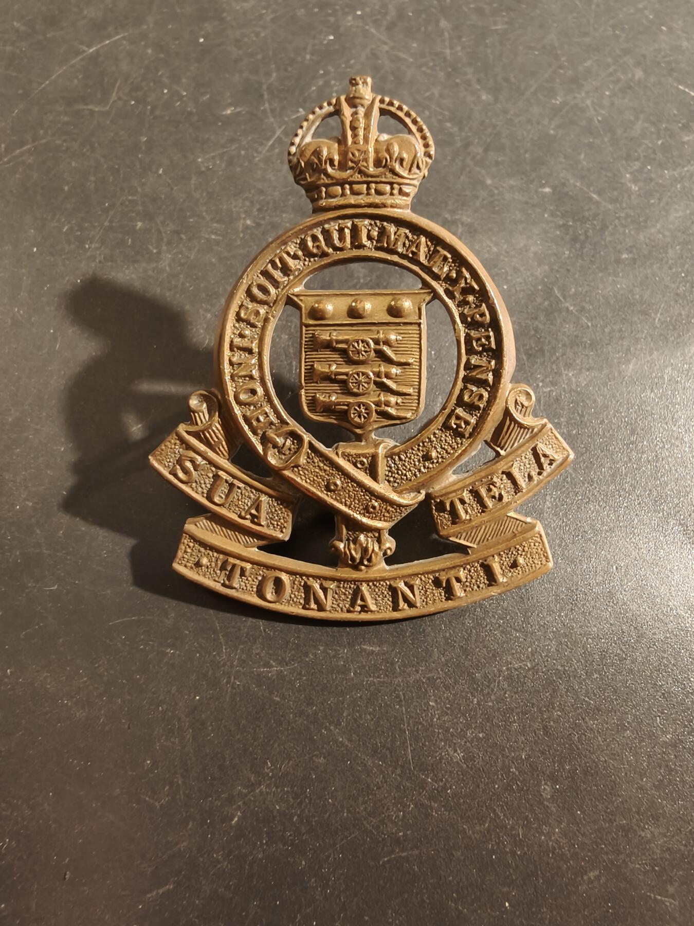 老王徽章第177期 英国皇家陆军军械署帽徽     一战时期