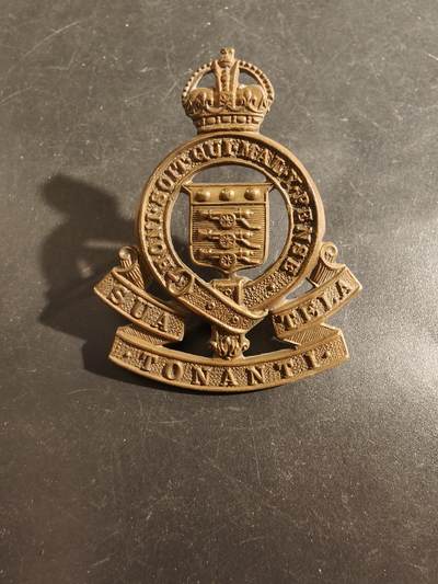 老王徽章第177期 - 英国皇家陆军军械署帽徽     一战时期