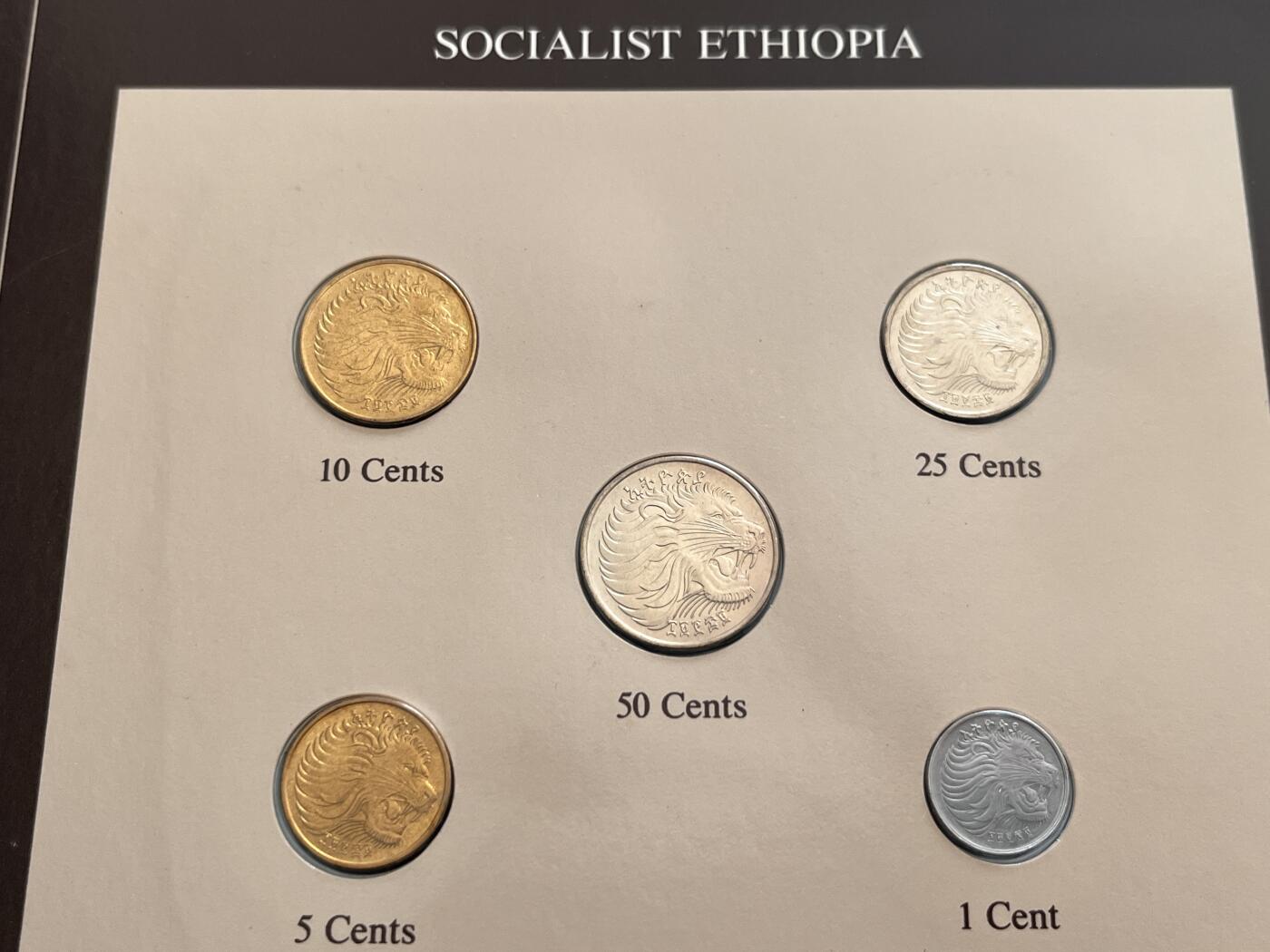 咖啡豆•收藏 2025年Jan_22th世界各国富兰克林套币拍卖 埃塞俄比亚/马来西亚-世界各国UNC硬币套币富兰克林包装