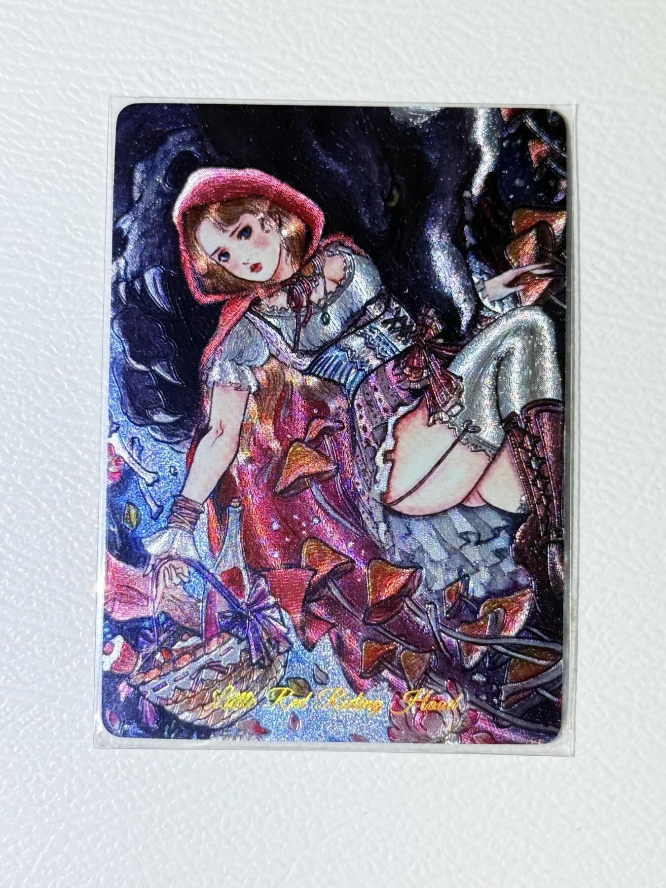 寸草不生拍卖第十八期  乐卡文化 西方神采 小红帽 不二猿 首张手绘西方文化经典复刻粗闪卡