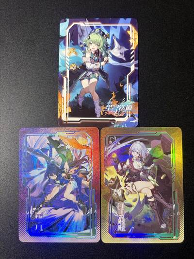 NO.21 好又多金牌大场，新店点关注不迷路！每周一站式配齐，方便凑单！（周6晚8点截拍，卖家送拍0抽成！） - 墨卡牌 崩铁 人物立绘 3张一弹 彩闪