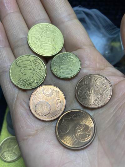 2026年第九场(总第一百七十八场）外国好品散币场(免佣金) - 各国各年份欧分6枚(总面值95欧分)