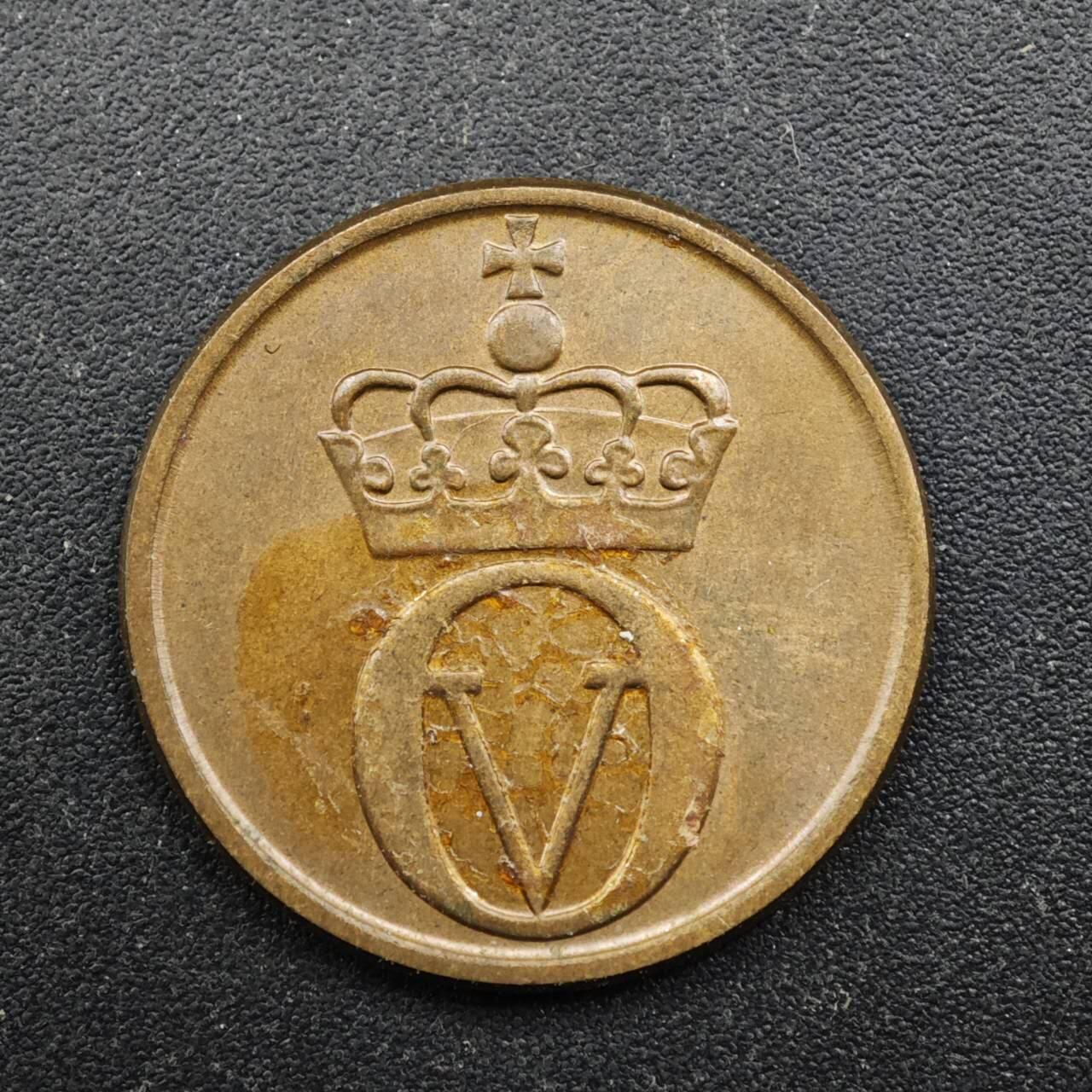 【淘币小摊】实时拍第八百四十九拍   散币银币场   满百包邮可预留二周 每周一统一发货   挪威1963年2欧尔铜币