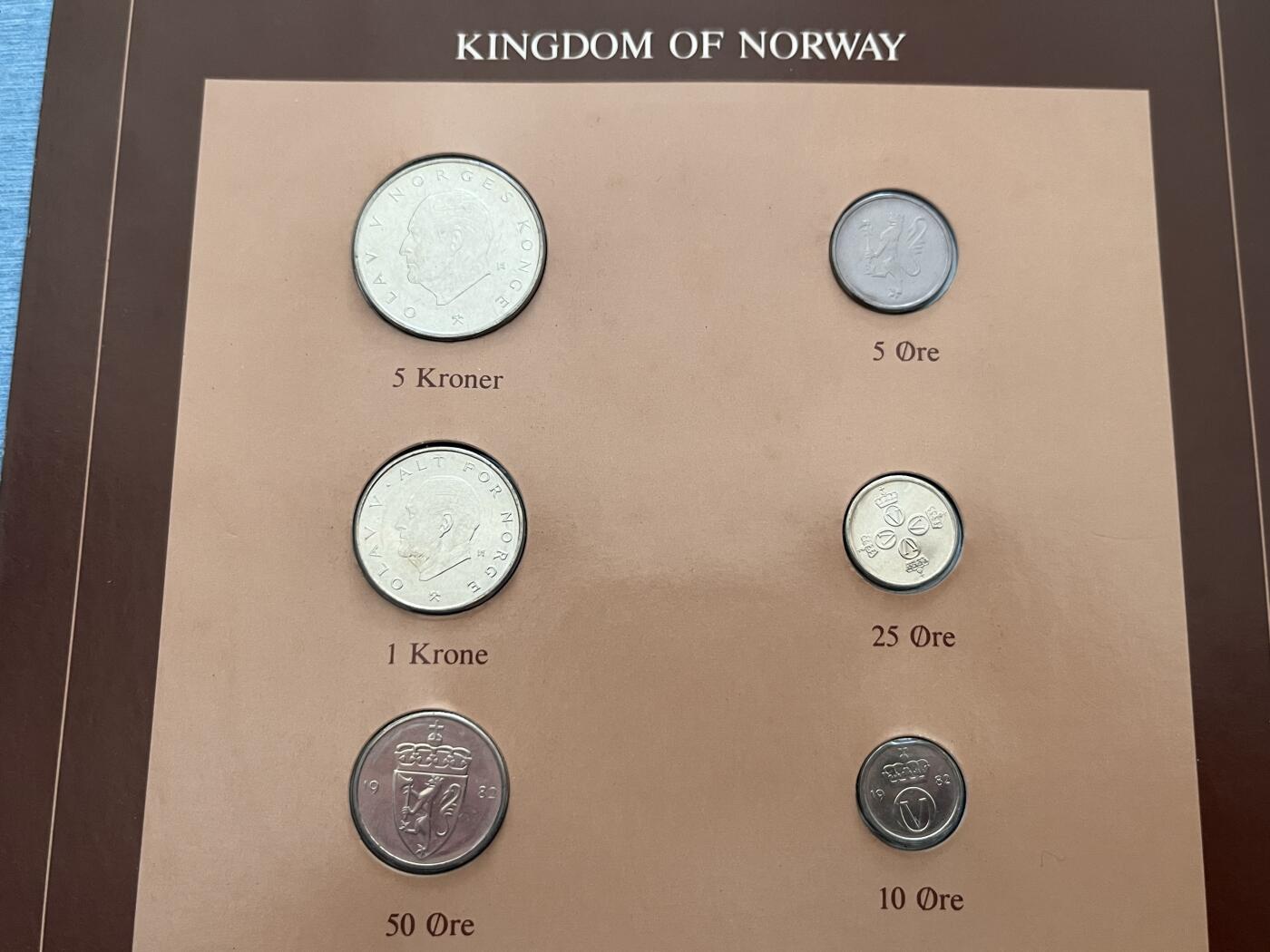 咖啡豆•收藏 2025年Jan_22th世界各国富兰克林套币拍卖 挪威/丹麦-世界各国UNC硬币套币富兰克林包装