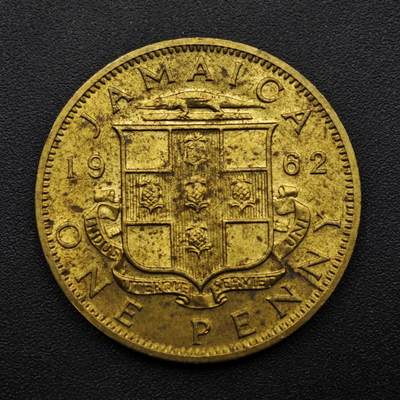 【淘币小摊】实时拍第八百四十九拍   散币银币场   满百包邮可预留二周 每周一统一发货   - 英属牙买加1962年一便士铜币