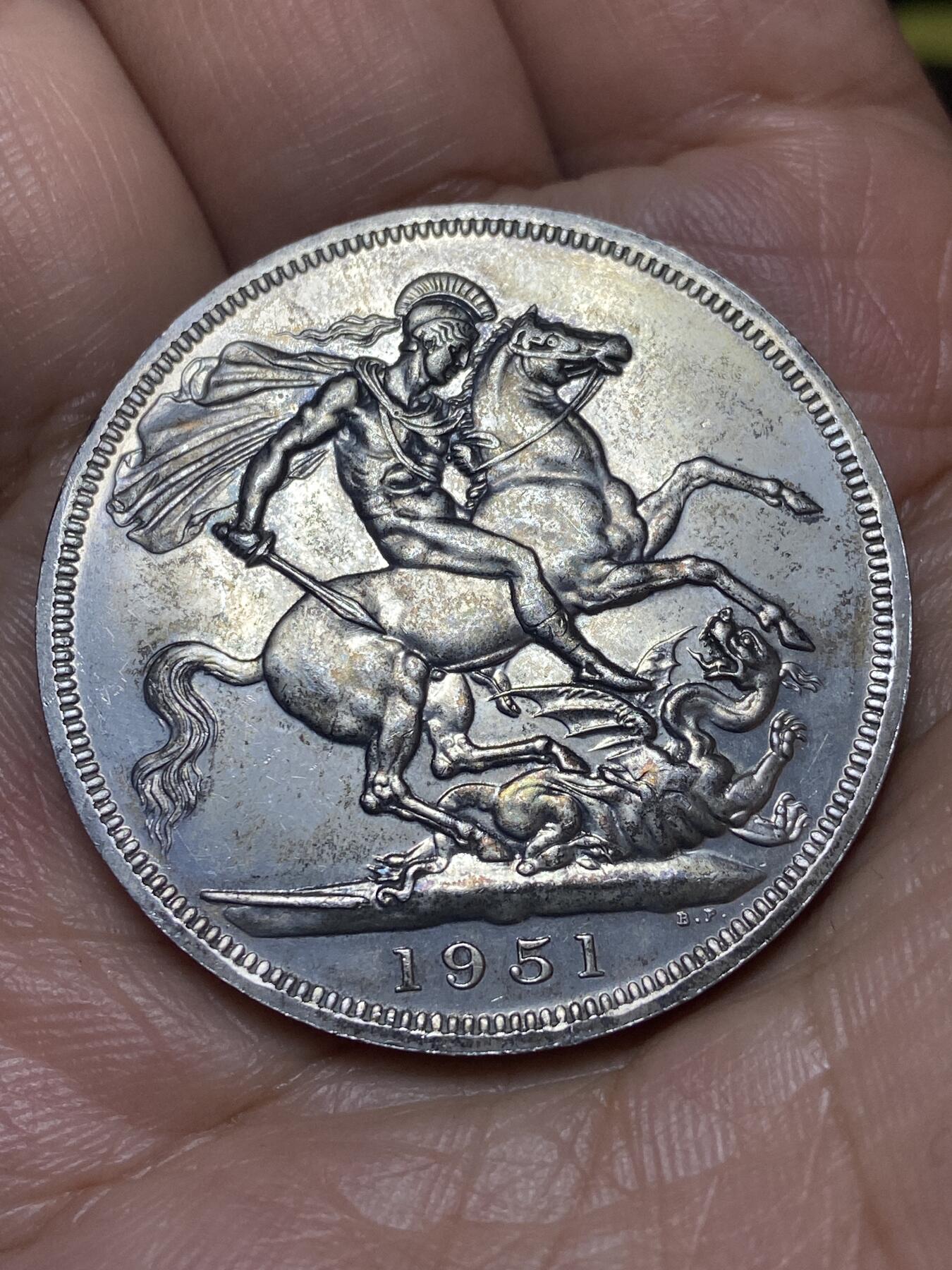 2026年第九场(总第一百七十八场）外国好品散币场(免佣金) 好品–英国🇬🇧1951单年份5先令(乔治六世时期)