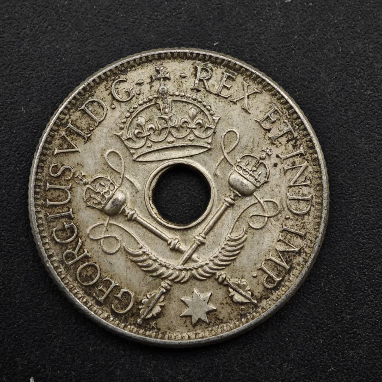 【淘币小摊】实时拍第八百四十九拍   散币银币场   满百包邮可预留二周 每周一统一发货   英属几内亚1938年1先令银币