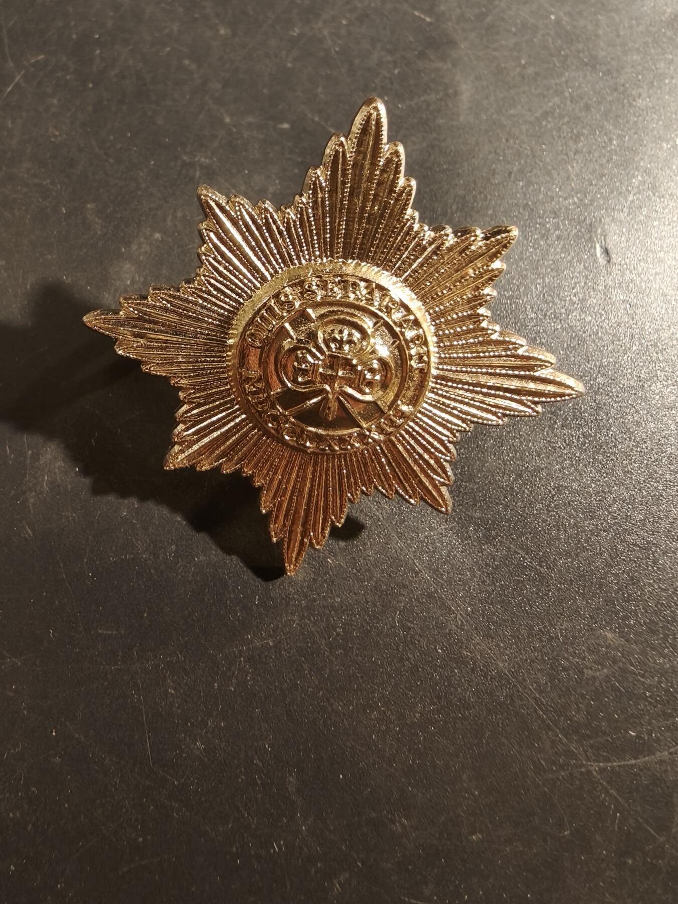 老王徽章第177期 英国爱尔兰卫队帽徽   女王时期