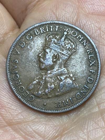 2026年第九场(总第一百七十八场）外国好品散币场(免佣金) - 澳大利亚🇦🇺1/2便士(乔治五世时期，单面磨平)