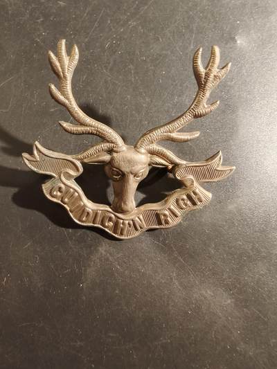 老王徽章第177期 - 英国西福斯高地步兵团帽徽    一战时期