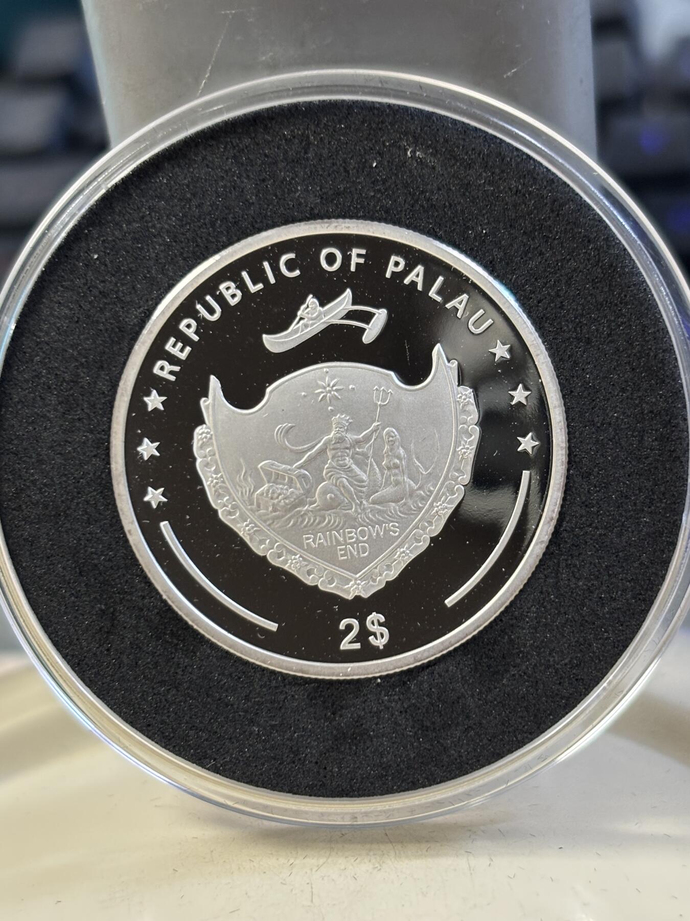 第188期拍卖 帕劳2014年中国生肖系列马年半盎司彩色纪念银币，999银，15.55克，发行3000枚