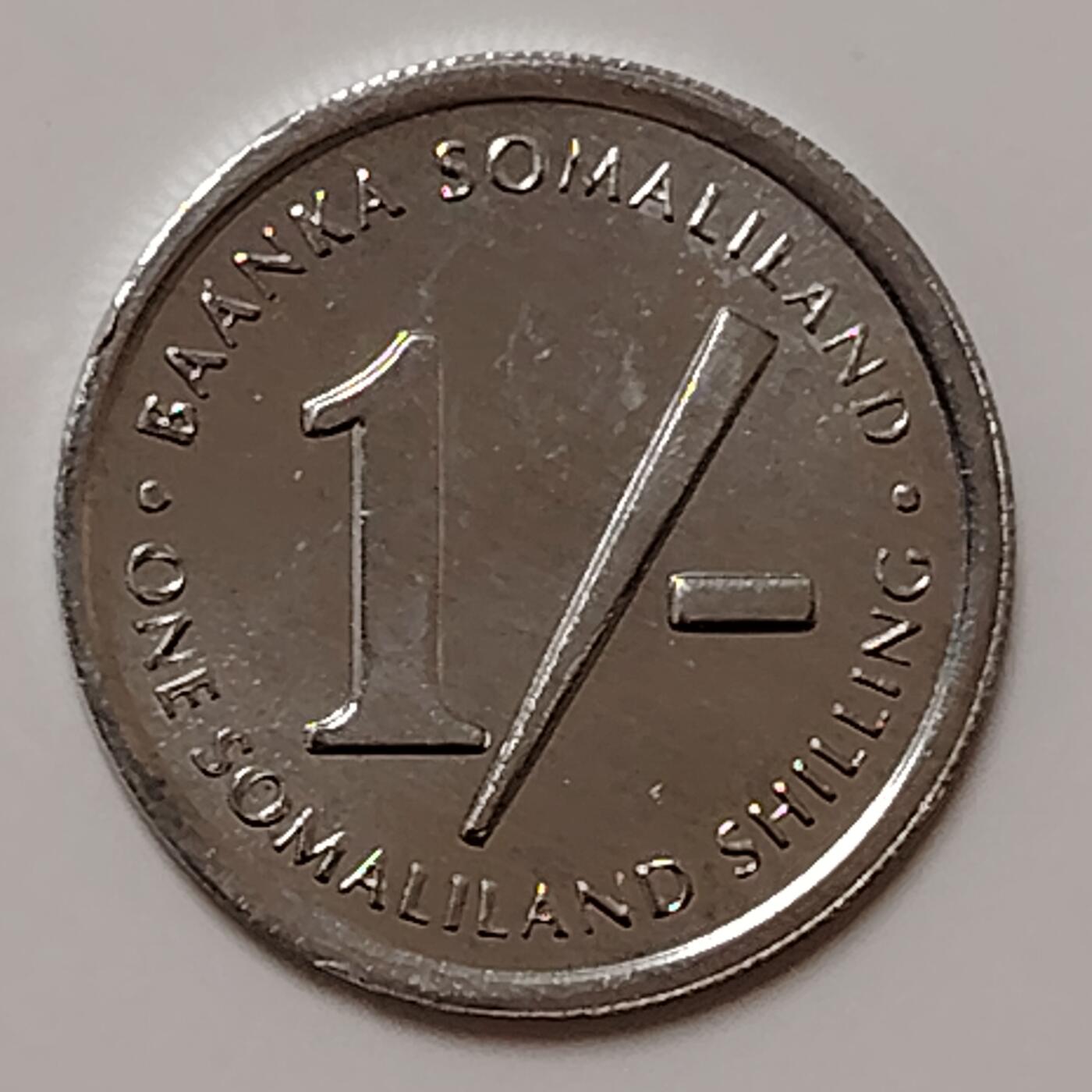 布加迪🐬～世界钱币(上海)🌾第 270 期 /  各国套币和散币 索马里兰 1994年 1先令～L9