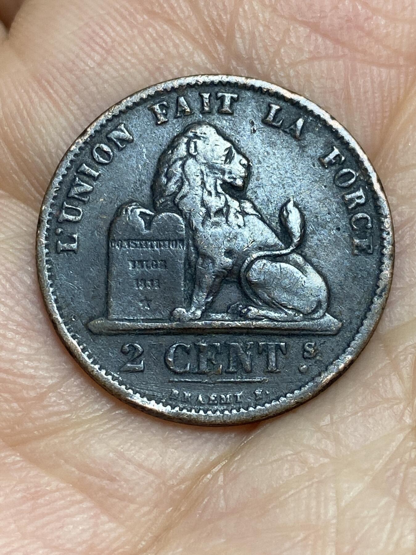 2026年第九场(总第一百七十八场）外国好品散币场(免佣金) 比利时🇧🇪1875年2分(利奥波德二世时期)