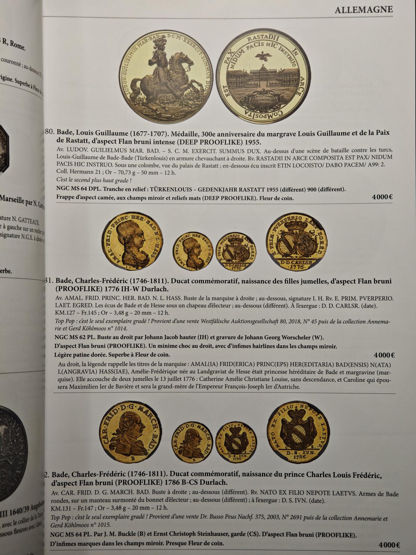 【德藏】世界币章拍卖第162期（拍品征集中~欢迎藏友联系） 98新 MDC钱币拍卖图录 全彩铜板纸印刷 全书约576页