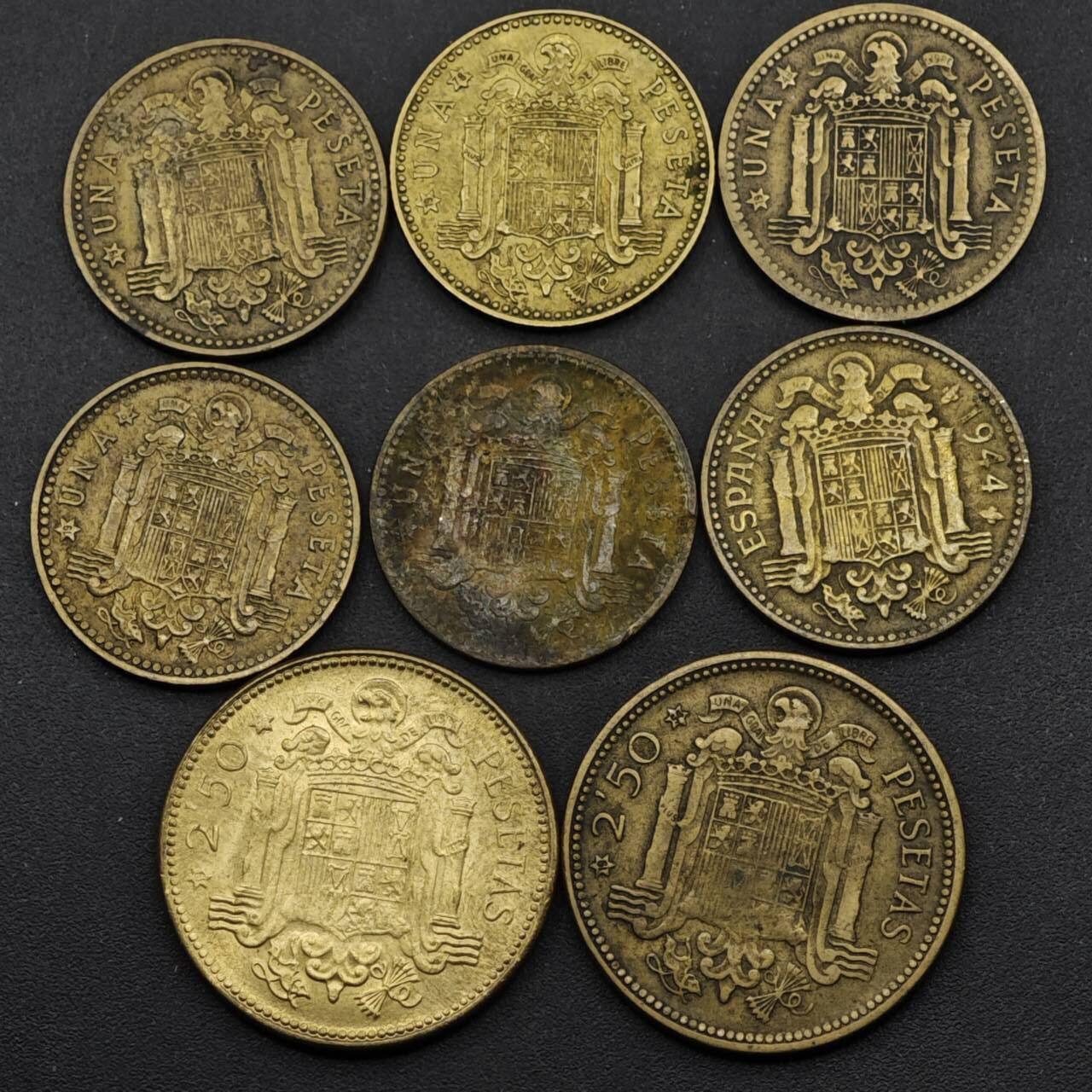 【淘币小摊】实时拍第八百四十九拍   散币银币场   满百包邮可预留二周 每周一统一发货   西班牙1-2.5比赛塔铜币8枚