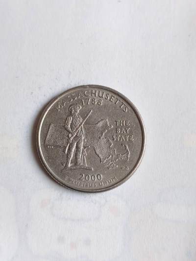 外国硬币 - 美国1999年启动50州纪念25分币计划，每年发行5枚代表不同州的纪念币
