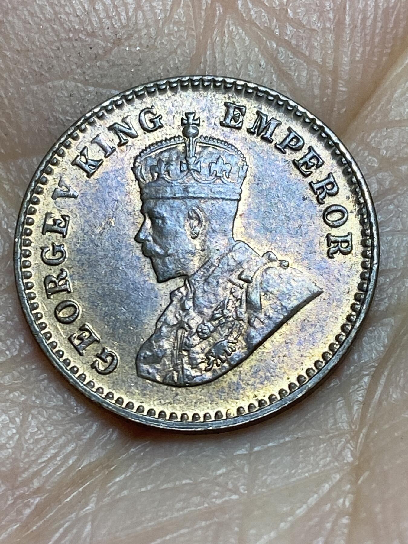 2026年第九场(总第一百七十八场）外国好品散币场(免佣金) 带光好品–英属印度1920年1/12安娜(乔治五世时期，c版加尔各答造)