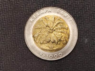 逸泉钱币2026C世界钱币纪念币专场第二组C1-400件 - 344印度尼西亚1000卢比硬币