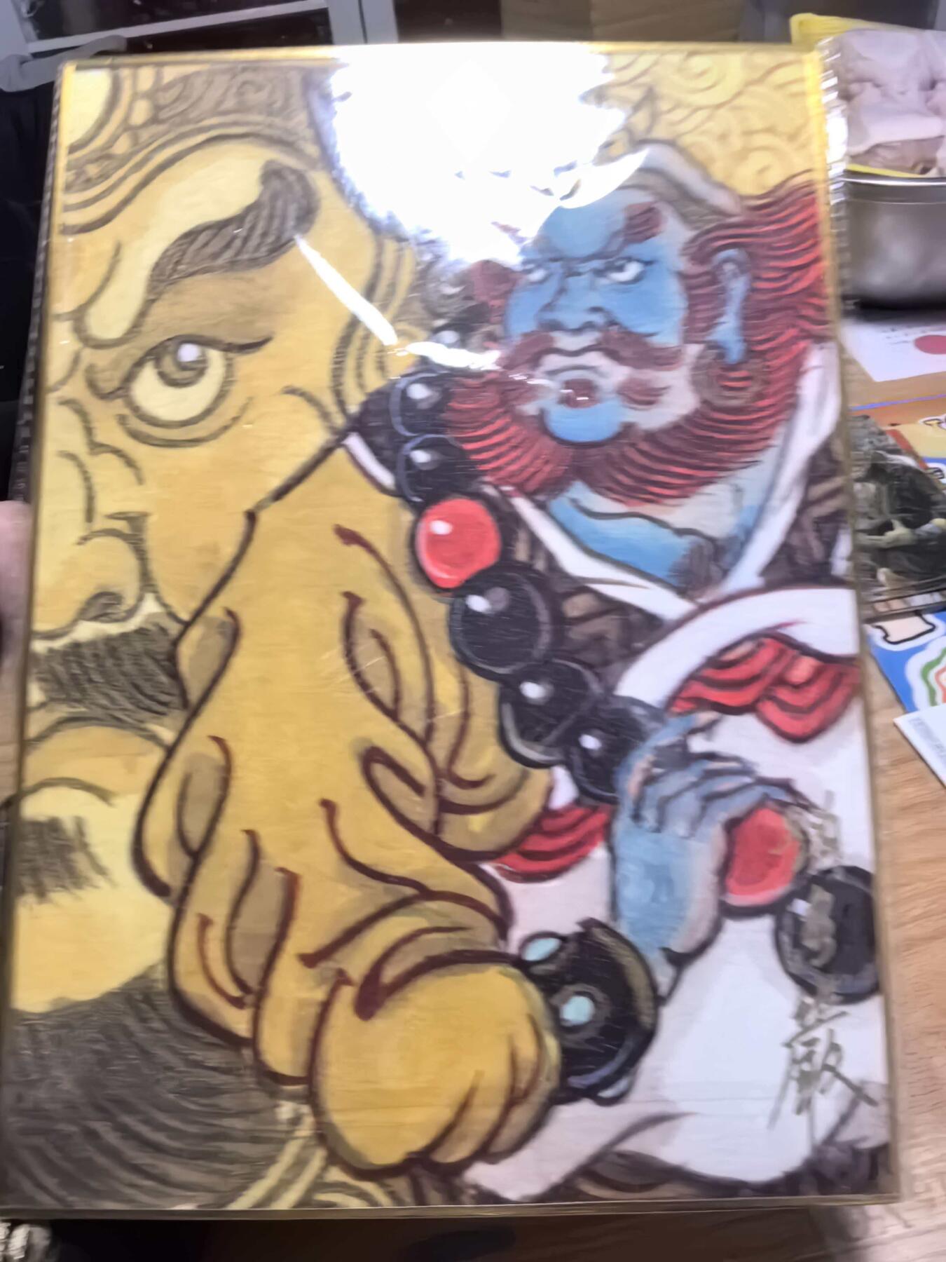 夜之极第三十八期 （1月17日周六晚9点截拍，欢迎竞拍） 【亲签】北京GAF 赵洛严 版画西游记 沙和尚