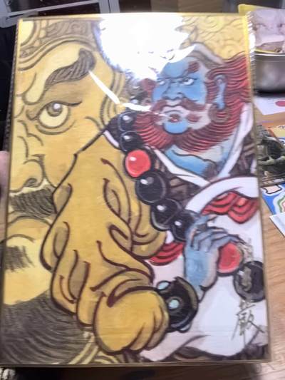 夜之极第三十八期 （1月17日周六晚9点截拍，欢迎竞拍） - 【亲签】北京GAF 赵洛严 版画西游记 沙和尚