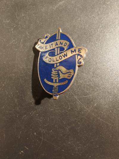 老王徽章第177期 - 美国陆军本宁堡步兵学校证章    二战时期横针版