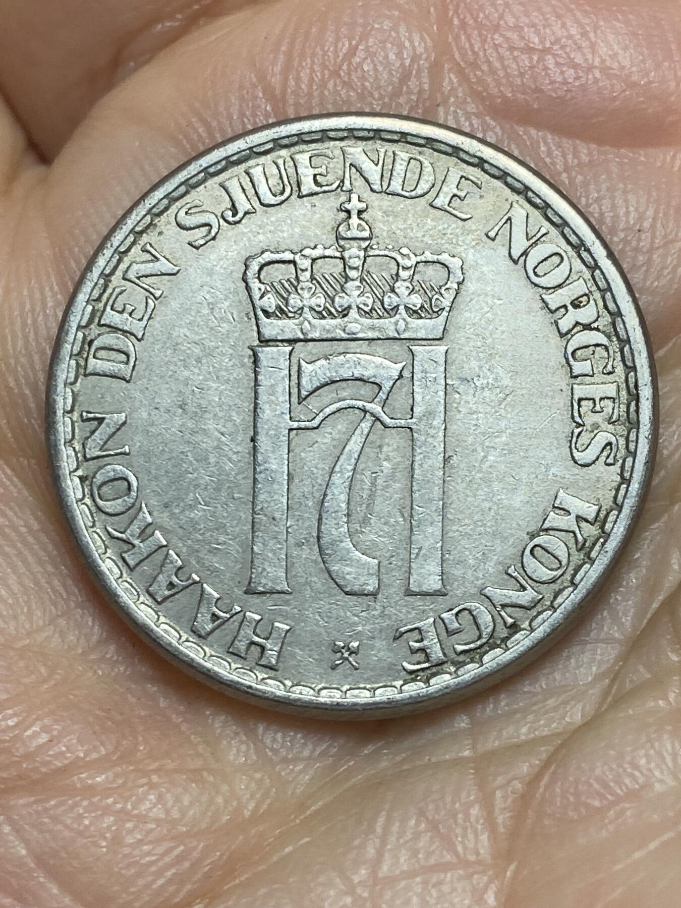 2026年第九场(总第一百七十八场）外国好品散币场(免佣金) 挪威🇳🇴1955年1克朗(哈康七世第四版)