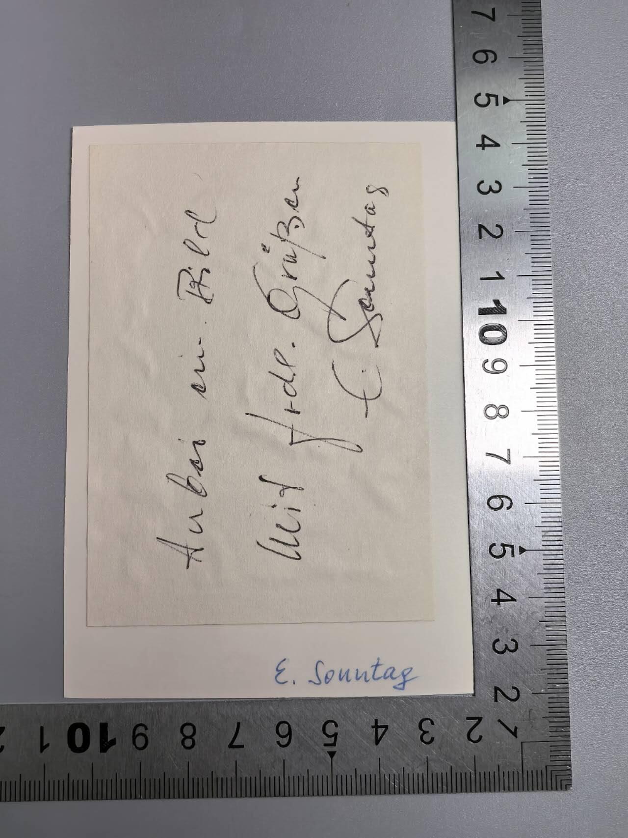 小驴勋章奖章收藏1月17日周六晚六点拍卖（珍爱和平，收藏战争，铭记历史，勿忘国耻，忠党爱国。有偿代拍，送拍规则在简介最后，参拍须阅读规则后再参拍，关系到运费包装发货时效真假辨别等关键信息，拍卖时不再发原图，看大图店主微信码在拍卖店铺介绍里） 98步兵师Eugen Sonntag战后亲签