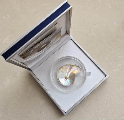 【币将精彩】世界钱币拍卖（2026-1-28） - 少见最后一组帕劳2014年玉蚌含珠幻彩银币带证书盒