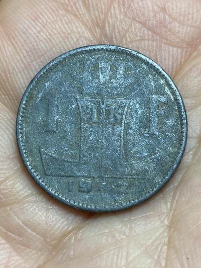 2026年第九场(总第一百七十八场）外国好品散币场(免佣金) - 比利时🇧🇪1942年1法郎(二战德国占领时期，左荷语右法语版)