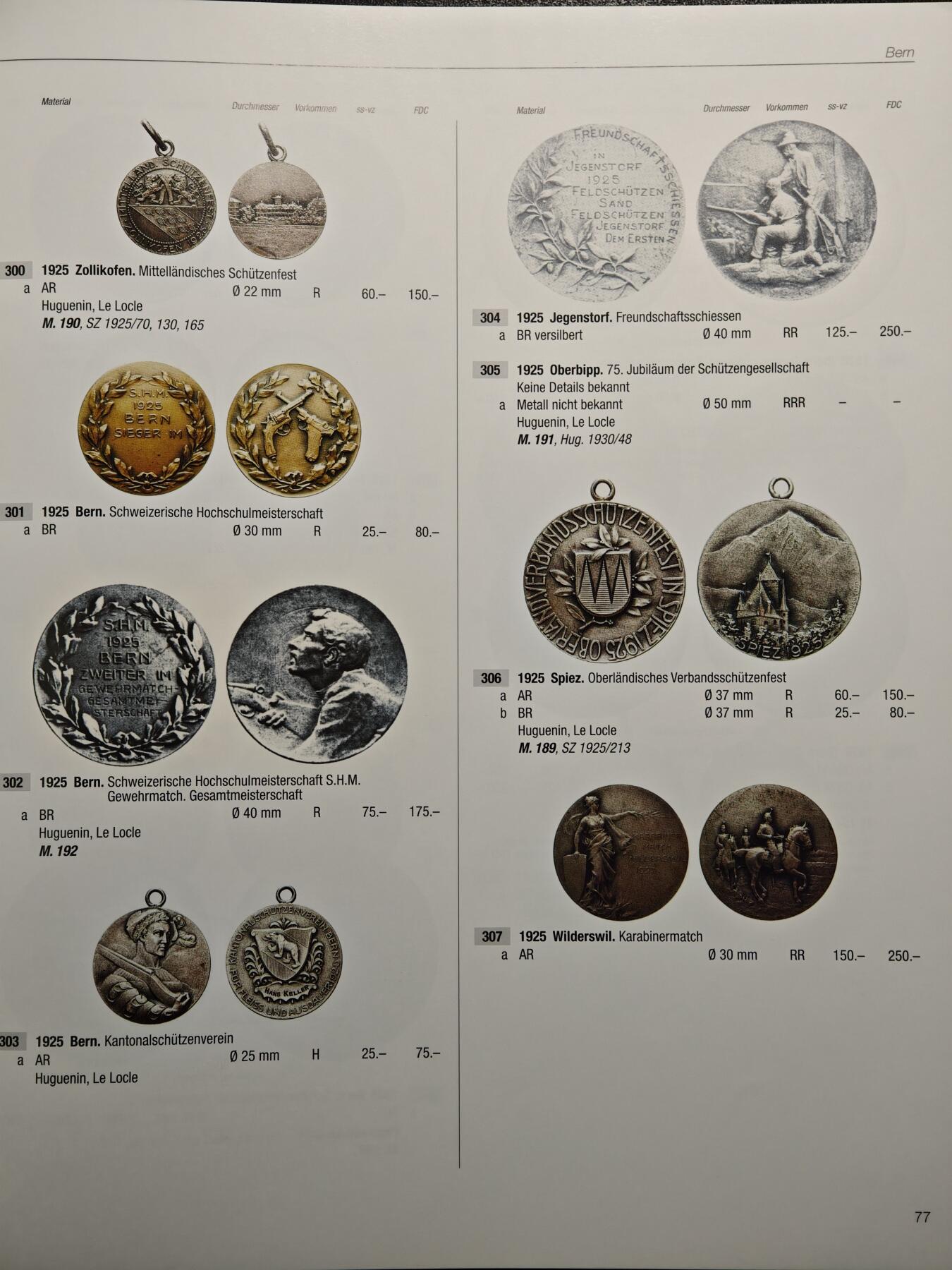 【德藏】世界币章拍卖第162期（拍品征集中~欢迎藏友联系） 98新 瑞士射击节银币及银章目录 硬壳精装 全彩铜板纸印刷 大开本 全书约408页