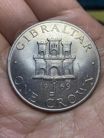 2026年第九场(总第一百七十八场）外国好品散币场(免佣金) - 英属直布罗陀🇬🇮1969年1克朗