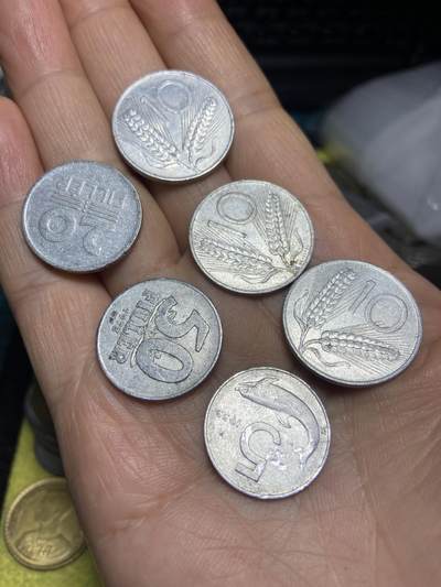 2026年第九场(总第一百七十八场）外国好品散币场(免佣金) - 各国散币6枚：意大利🇮🇹1952年54年10里拉，1953年5里拉，匈牙利1959年20菲勒，1973年50菲勒