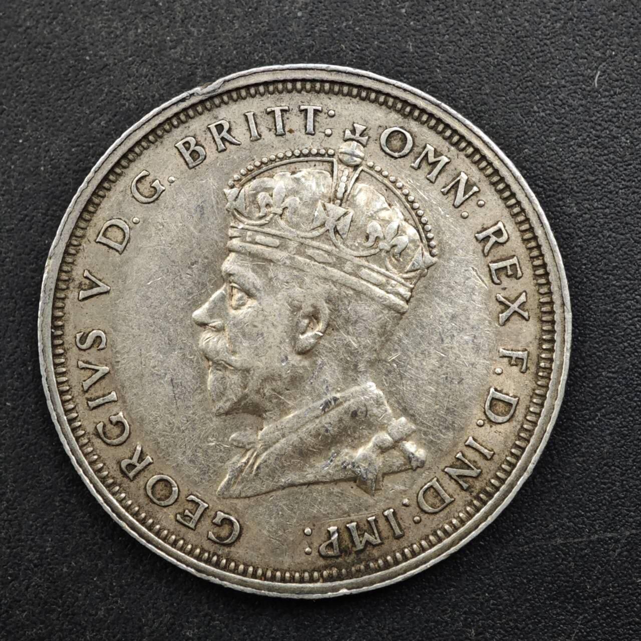 【淘币小摊】实时拍第八百四十九拍   散币银币场   满百包邮可预留二周 每周一统一发货   澳大利亚1927年乔治五世弗洛林纪念银币