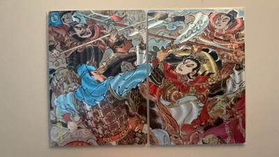 寸草不生拍卖第十八期  - 昆仑万象 陈岱青 三英战吕布 限编 一对