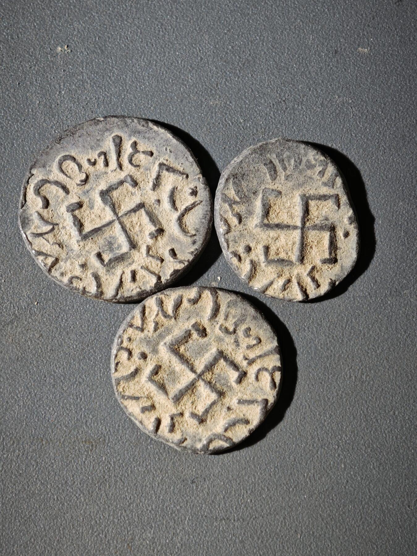 108期新疆红钱粟特钱币丝路钱币专场 C8铅制丝路币