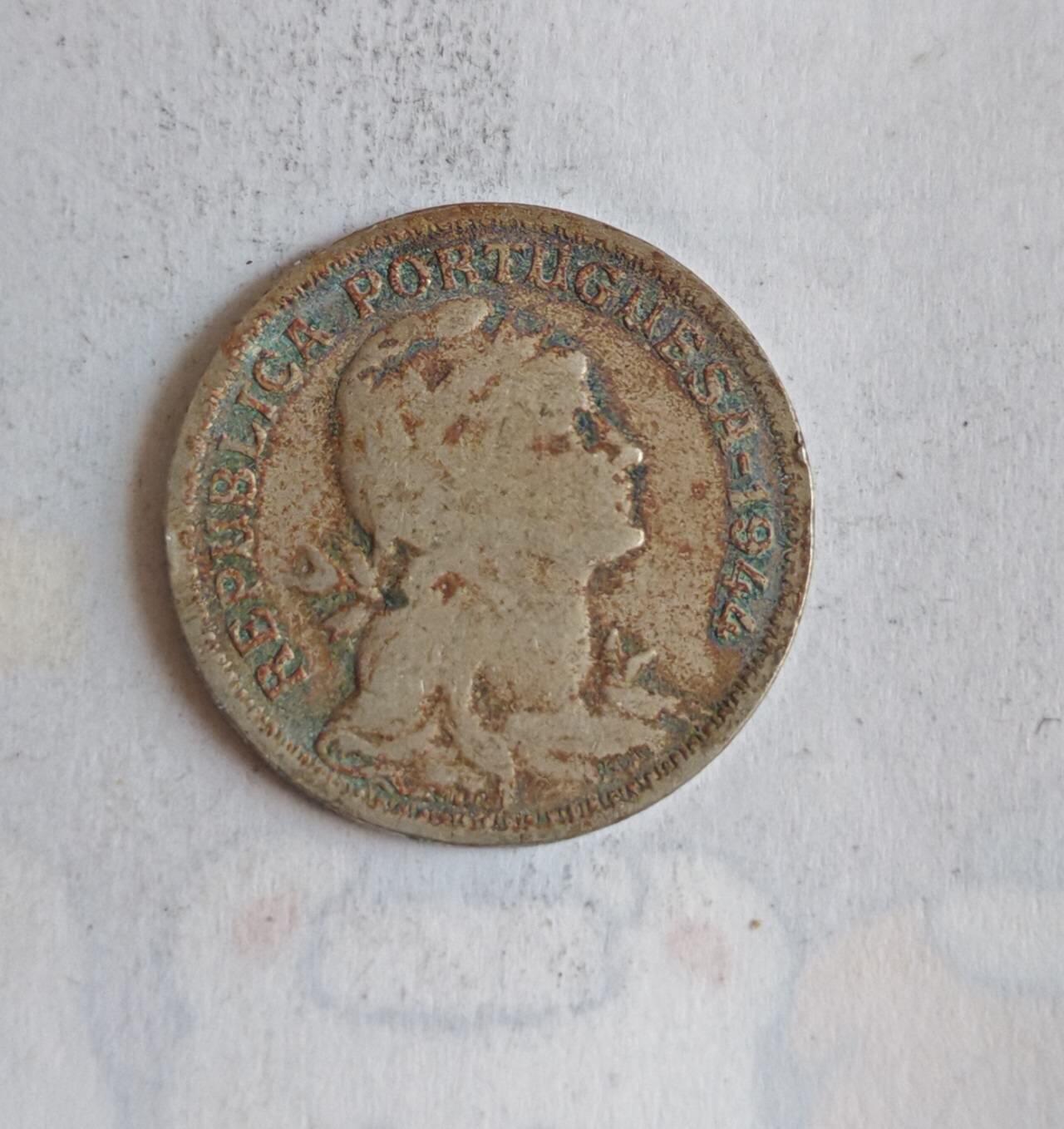 外国硬币 葡萄牙1944年第二共和国时期50分发行量：4,000,000枚