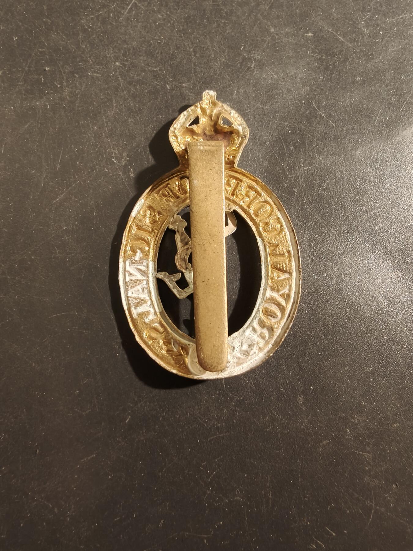 老王徽章第177期 英国皇家通信兵帽徽    一战时期