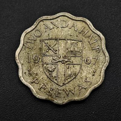 【淘币小摊】实时拍第八百四十九拍   散币银币场   满百包邮可预留二周 每周一统一发货   - 加纳1967年2.5比赛瓦镍币