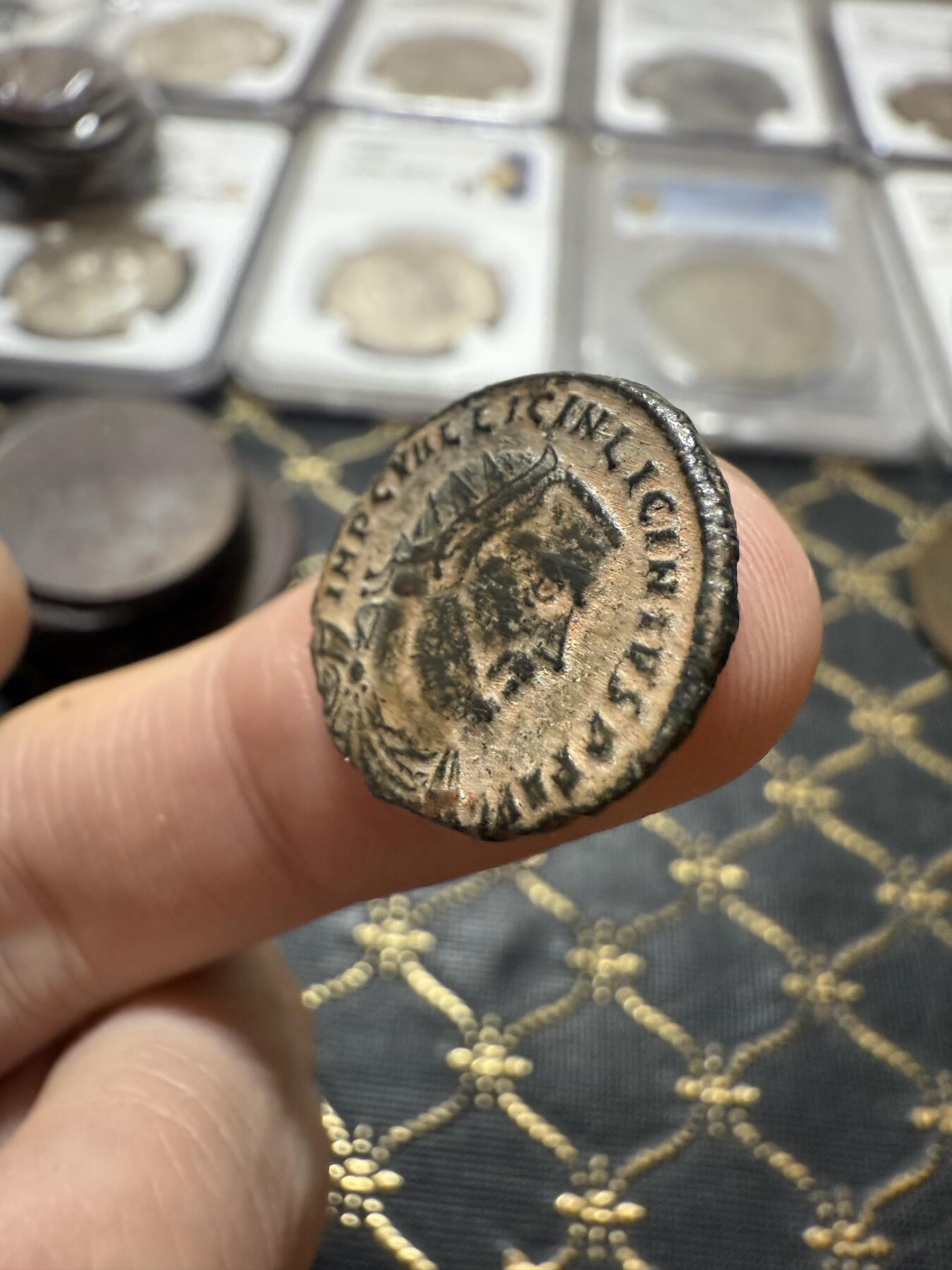 南宋泉阁俄币 外币 国币 专场第二十一期 【送拍无额外佣金】 古罗马 公元308-324年 利希尼乌斯(李锡尼)大个铜币 好品 打制清晰